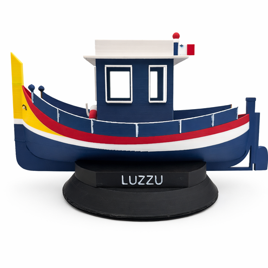 Maltese Luzzu Fishing Boat Model – Decorative Display (30cm)