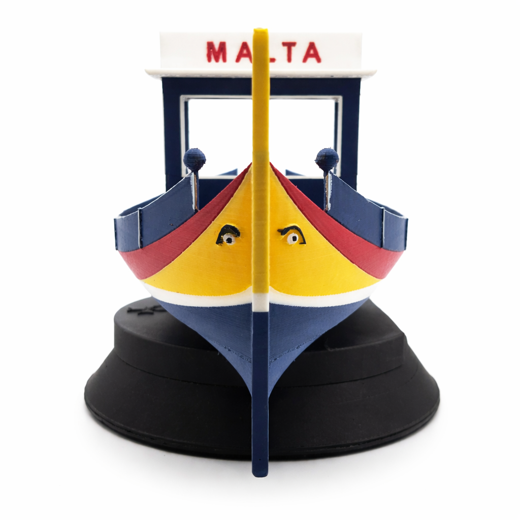 Maltese Luzzu Fishing Boat Model – Decorative Display (30cm)