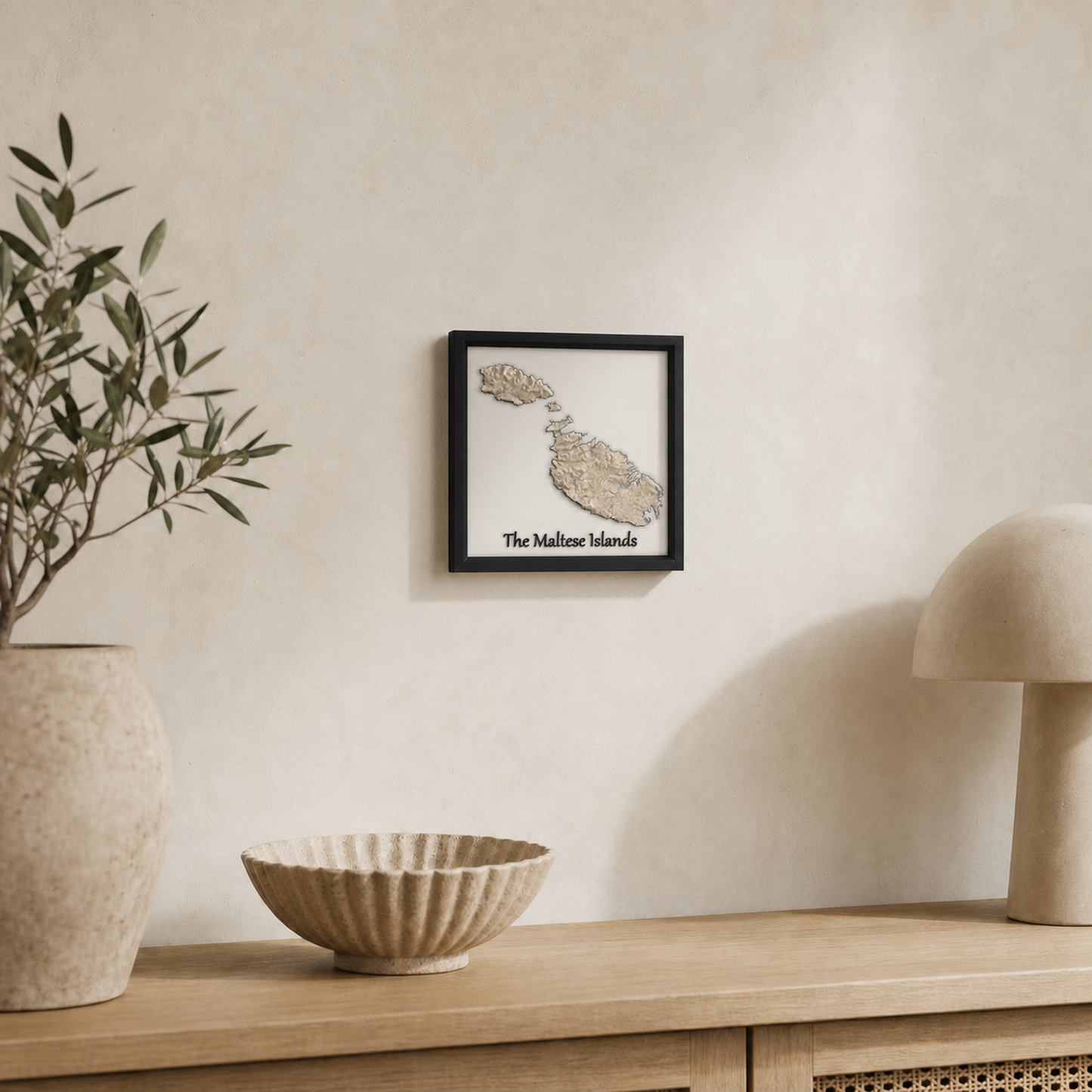The Maltese Islands Topographic Frame