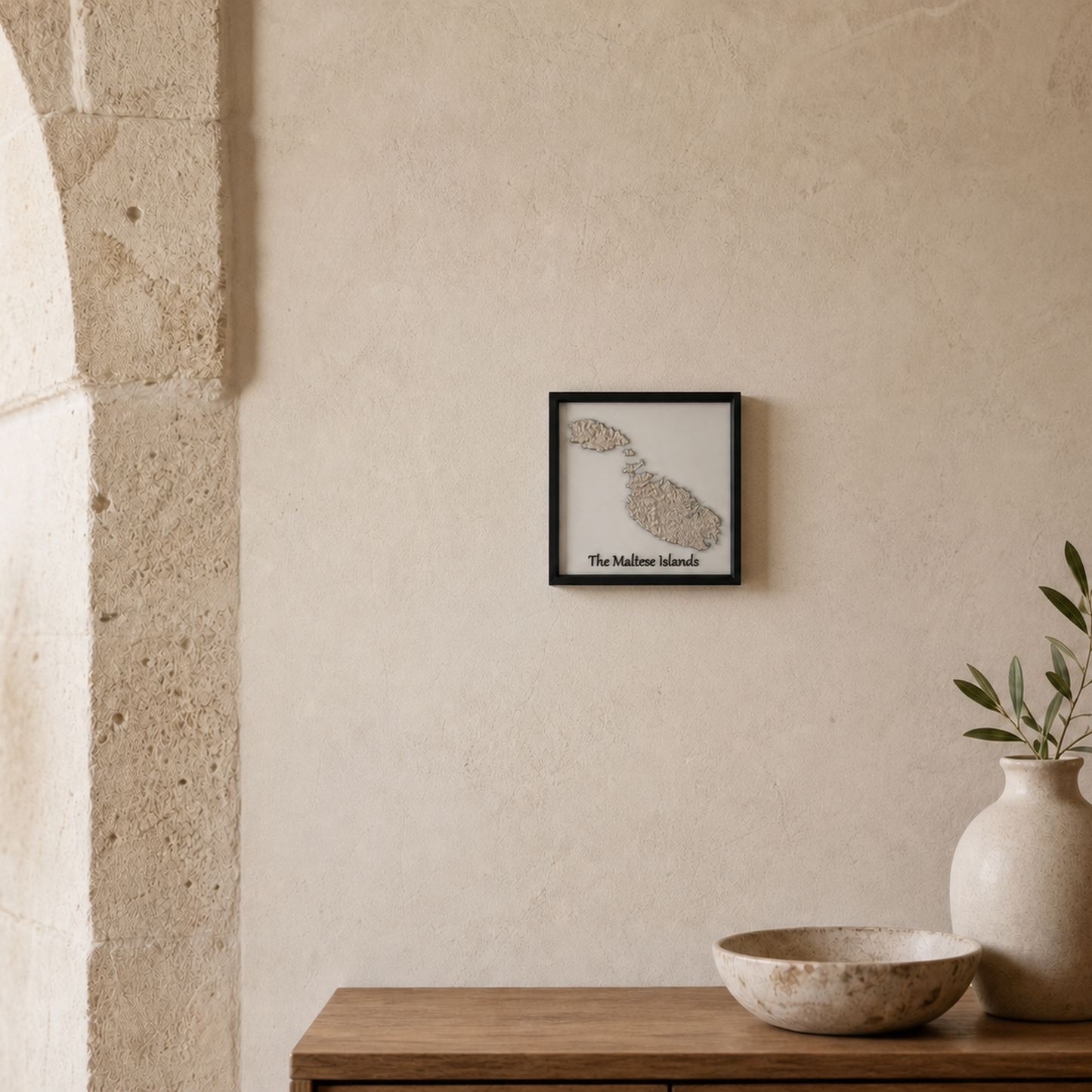 The Maltese Islands Topographic Frame