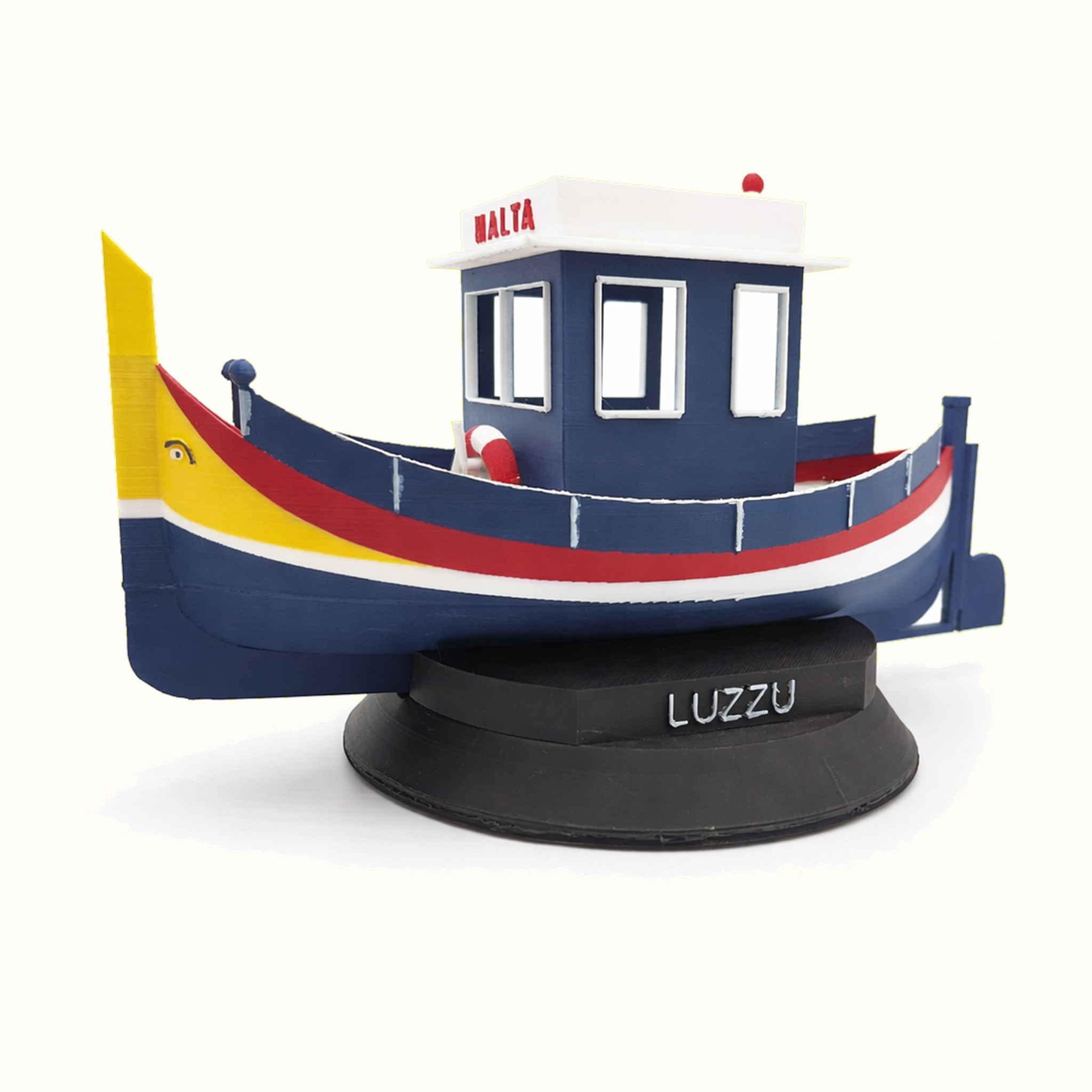 Maltese luzzu boat model
