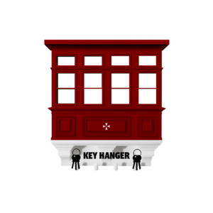 Gallarija Key Hanger - Dark Red