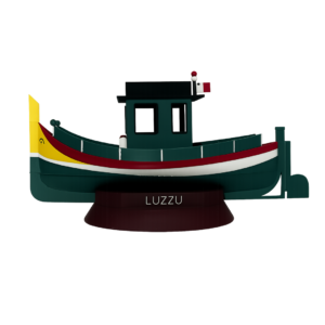 Maltese Fishing Boat "Luzzu" Green and Black